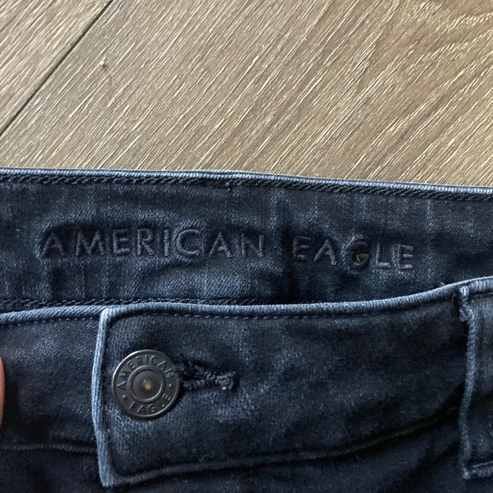 American‎ Eagle Black skinny jeans size 18 short